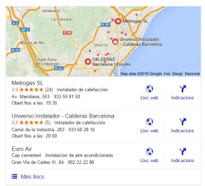 cajón de google business